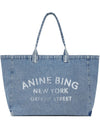 ANINE BING <h4> - Borsa a spalla in denim</h4> da donna