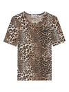 GANNI <h4> - T-Shirt con Stampa Animalier</h4> da donna