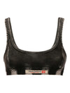 DIESEL <h4> - Top ariel denim </h4> da donna