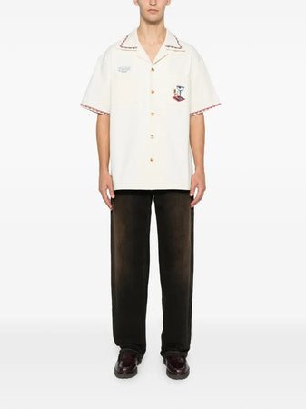 DROLE DE MONSIEUR <h4>Drole de Monsieur - Camicia casual stile retro</h4> da uomo