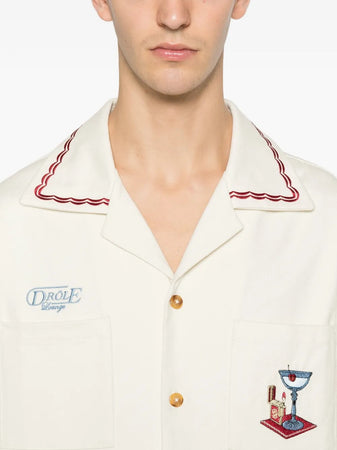 DROLE DE MONSIEUR <h4>Drole de Monsieur - Camicia casual stile retro</h4> da uomo