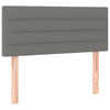 vidaXL Testiera Grigio Scuro 100x5x78/88 cm in Tessuto