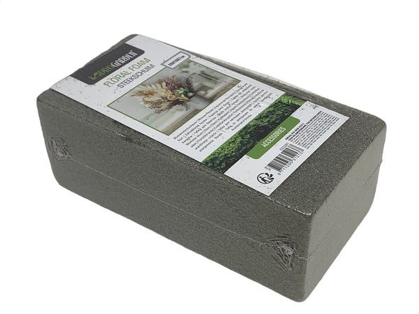 Spugna per composizioni floreali, verde da 20x10x7 cm