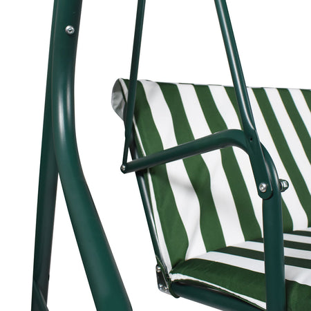 Dondolo "Amalfi" 3 posti altalena da giardino e veranda con cuscino imbottito 170 cm