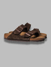 BIRKENSTOCK arizona sfb mocca, suede leather - calz. s da uomo