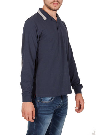 SUN68 Sun68 - Polo Ml Bordo Grande 26104 07 NAVY da uomo