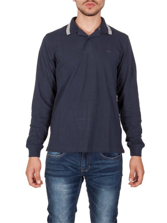SUN68 Sun68 - Polo Ml Bordo Grande 26104 07 NAVY da uomo
