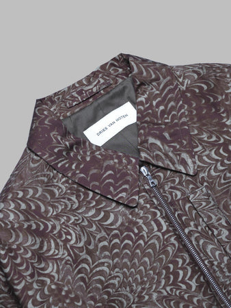 DRIES VAN NOTEN printed cotton jacket da uomo