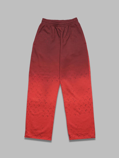 MARINE SERRE moon faded fleece sweatpants da uomo