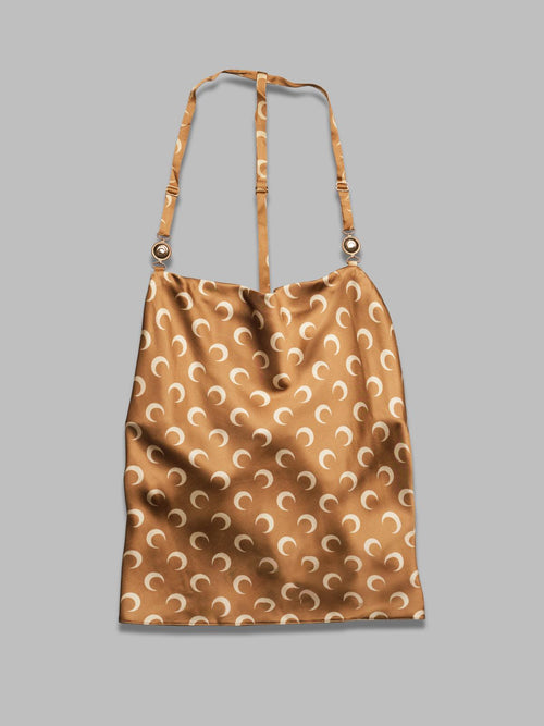 MARINE SERRE moon satin strap top da donna