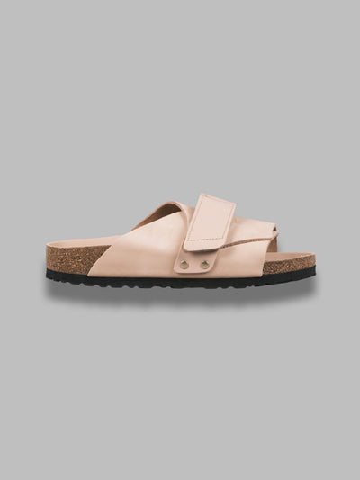 BIRKENSTOCK kyoto new beige, nubuck leather/high shine leather - calz. s made in germany da donna
