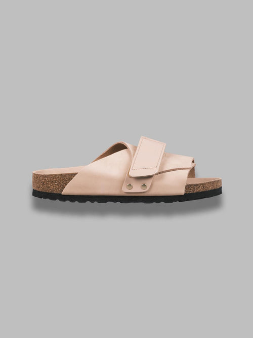 BIRKENSTOCK kyoto new beige, nubuck leather/high shine leather - calz. s made in germany da donna