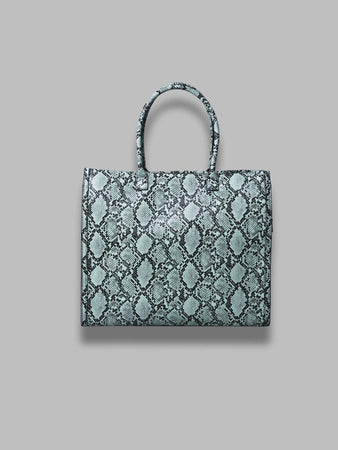 ESSENTIEL ANTWERP hegan faux snake shopper bag da donna