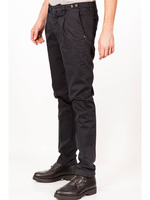 MICHAEL COAL Michael Coal - Pantalone Unito Con Pences FREDERICK 2001 01 BL da uomo