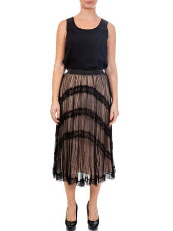 TWIN-SET Twin Set - Longuet Tulle Piz Sotto TA72G1-06 da donna