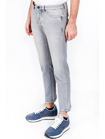 MICHAEL COAL Michael Coal - Denim 5 Tasche Corto Grigio Ch MARCK 1079 W166 da uomo
