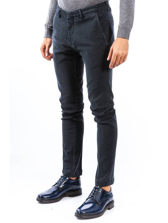 MICHAEL COAL Michael Coal - Tasca America Effetto Lana BRAD 2485 L BLU NO da uomo