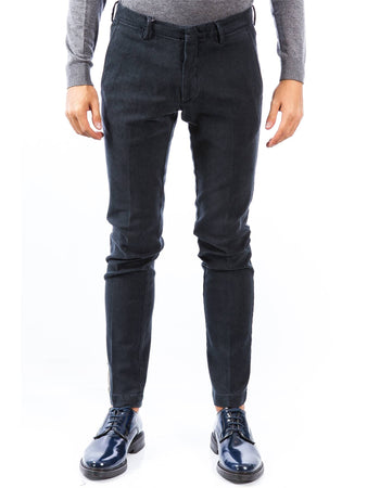 MICHAEL COAL Michael Coal - Tasca America Effetto Lana BRAD 2485 L BLU NO da uomo