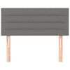 vidaXL Testiera Grigio Scuro 100x5x78/88 cm in Tessuto