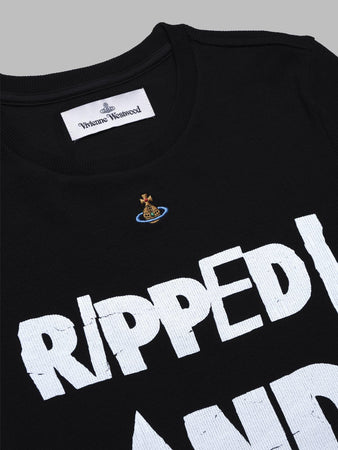 Vivienne Westwood ripped & ready peru' t-shirt - black da donna