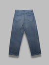 AURALEE selvedge faded light wide denim da uomo