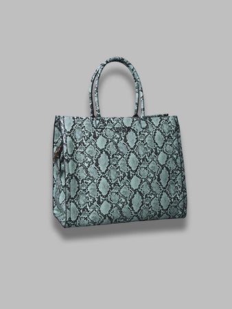 ESSENTIEL ANTWERP hegan faux snake shopper bag da donna