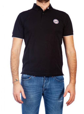 SUN68 Sun68 - Polo Piping Sulla Spalla A19115 11 NERO da uomo