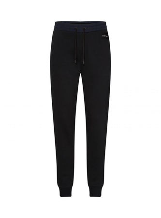 calvin klein Calvin Klein - Mix Media Interlock Sweatpant K10K104511 BLACK da uomo