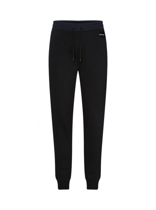 calvin klein Calvin Klein - Mix Media Interlock Sweatpant K10K104511 BLACK da uomo