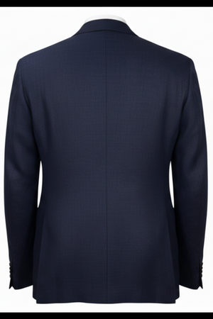Giacca uomo The Gigi - tre bottoni blu scuro 100% cotone Made in Italy