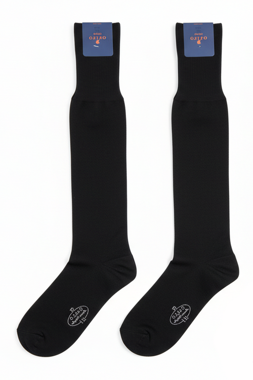 Calze Lunghe Uomo Gallo - Nero Tinta Unita