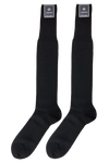 Calze Lunghe Uomo Timonier - Nero Tinta Unita - Cotone Karnak 100% Egiziano