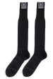 Calze Lunghe Uomo Timonier - Nero Tinta Unita - Cotone Karnak 100% Egiziano