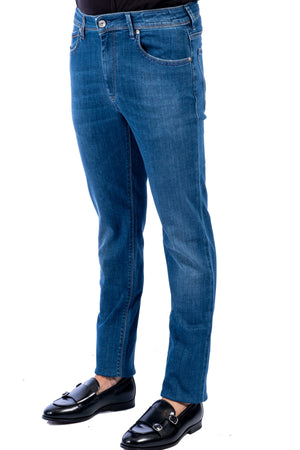 RE-HASH Re-hash - Jeans 5 Tasche Lavaggio Medio P015 2833 ZB13882 da uomo