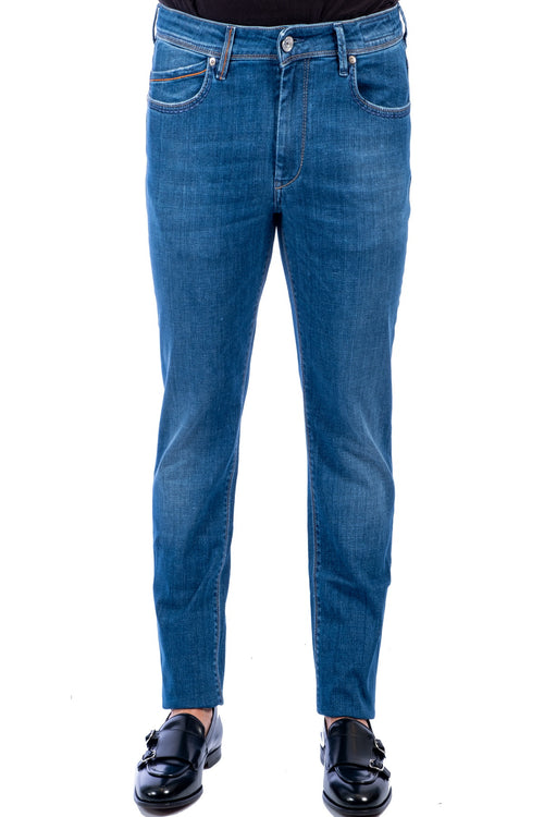 RE-HASH Re-hash - Jeans 5 Tasche Lavaggio Medio P015 2833 ZB13882 da uomo