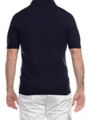 Hosio - Polo In Seta E Cotone 110M11/40 BLU da uomo