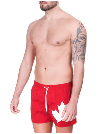 DSQUARED2 Dsquared2 - D2 Leaf Swim Trunks D7B643640 600 ROS da uomo