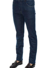 HAND PICKED Hand Picked - 5 Tasche Blu Uniforme Slim ORVIETO02309W1 LAV1 da uomo