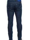 HAND PICKED Hand Picked - 5 Tasche Blu Uniforme Slim ORVIETO02309W1 LAV1 da uomo