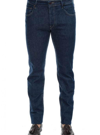 HAND PICKED Hand Picked - 5 Tasche Blu Uniforme Slim ORVIETO02309W1 LAV1 da uomo