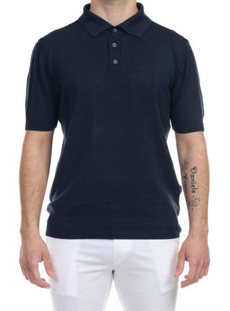 OUTFIT Outfit - Polo In Filo Ciciture A Vista OF1S2S1M008/174 BLU da uomo