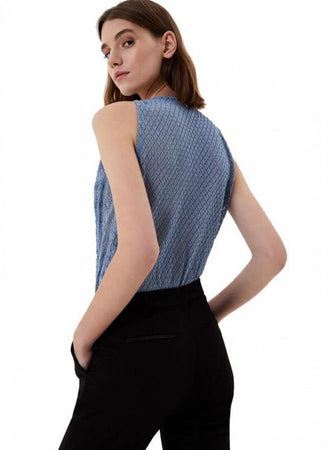 LIU JO Liu Jo - Maglia Body Cotone Lurexs/m CA1086MA605-A4032 da donna