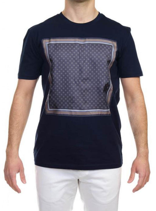 Hosio - Con Bandana In Seta Dis. Cravatta 1210J55/V7 BLU da uomo