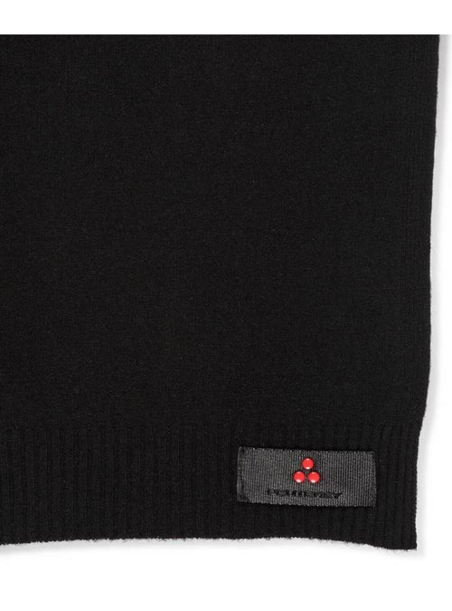 Peuterey - Tinta Unita In Tricot Con Logo Fondo ADASIC NERO da uomo