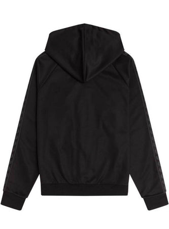 Fred Perry - Track Jacket Con Fettuccia Tono Su Tono J2541 102 BLACK da uomo