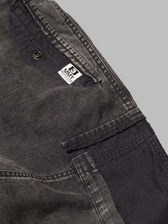 MAISON MIHARA YASUHIRO cotton satin cargo trousers da uomo