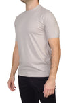 ALPHA STUDIO Alpha Studio - Giro Mezza Manica Cotton Crepe AU6020C 3027 BREZZA da uomo