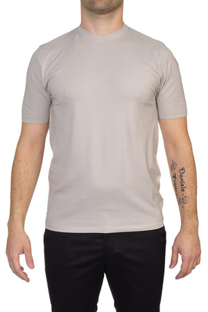 ALPHA STUDIO Alpha Studio - Giro Mezza Manica Cotton Crepe AU6020C 3027 BREZZA da uomo