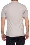 ALPHA STUDIO Alpha Studio - Giro Mezza Manica Cotton Crepe AU6020C 3027 BREZZA da uomo
