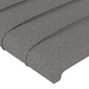 vidaXL Testiera Grigio Scuro 100x5x78/88 cm in Tessuto